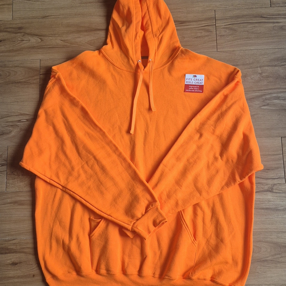 Fruit of the Loom Vibrant Orange Hoodie